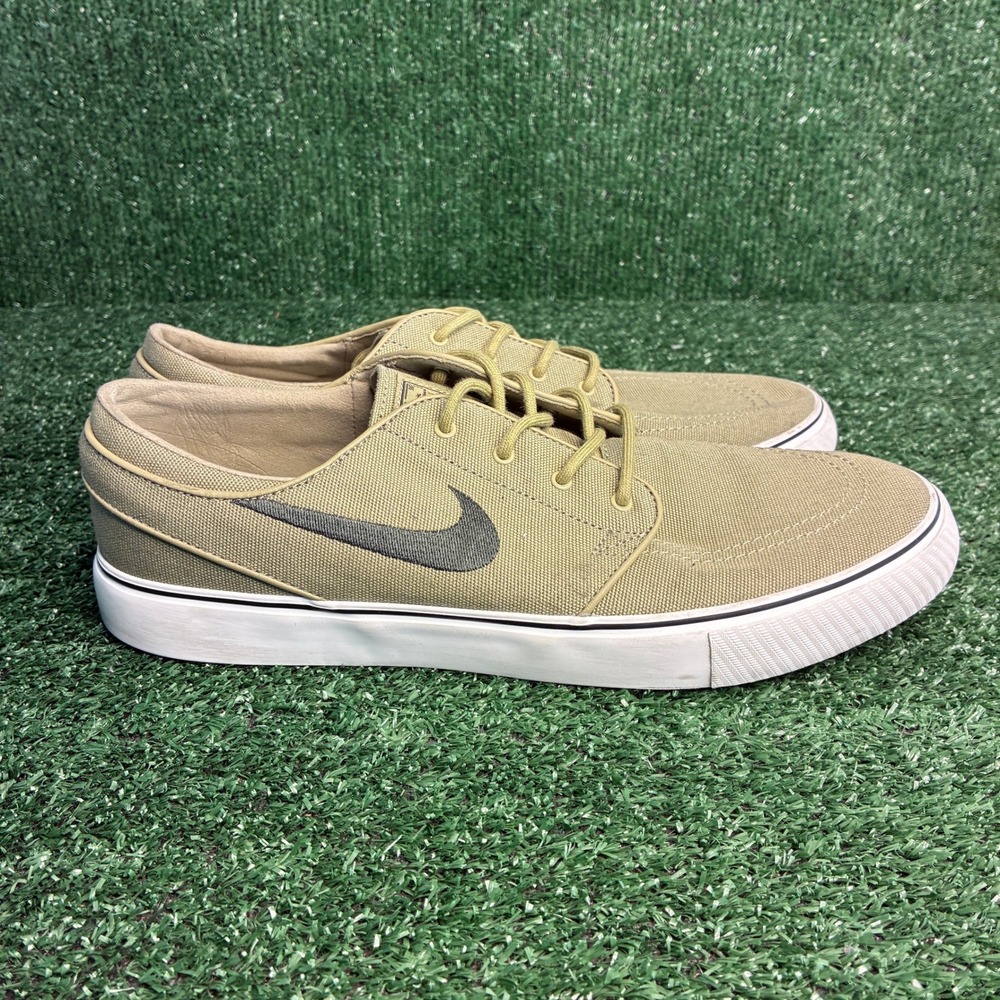 Nike SB Zoom Janoski OG Canvas Skateboarding Shoes Tan Brown Sneaker Mens Sz 10